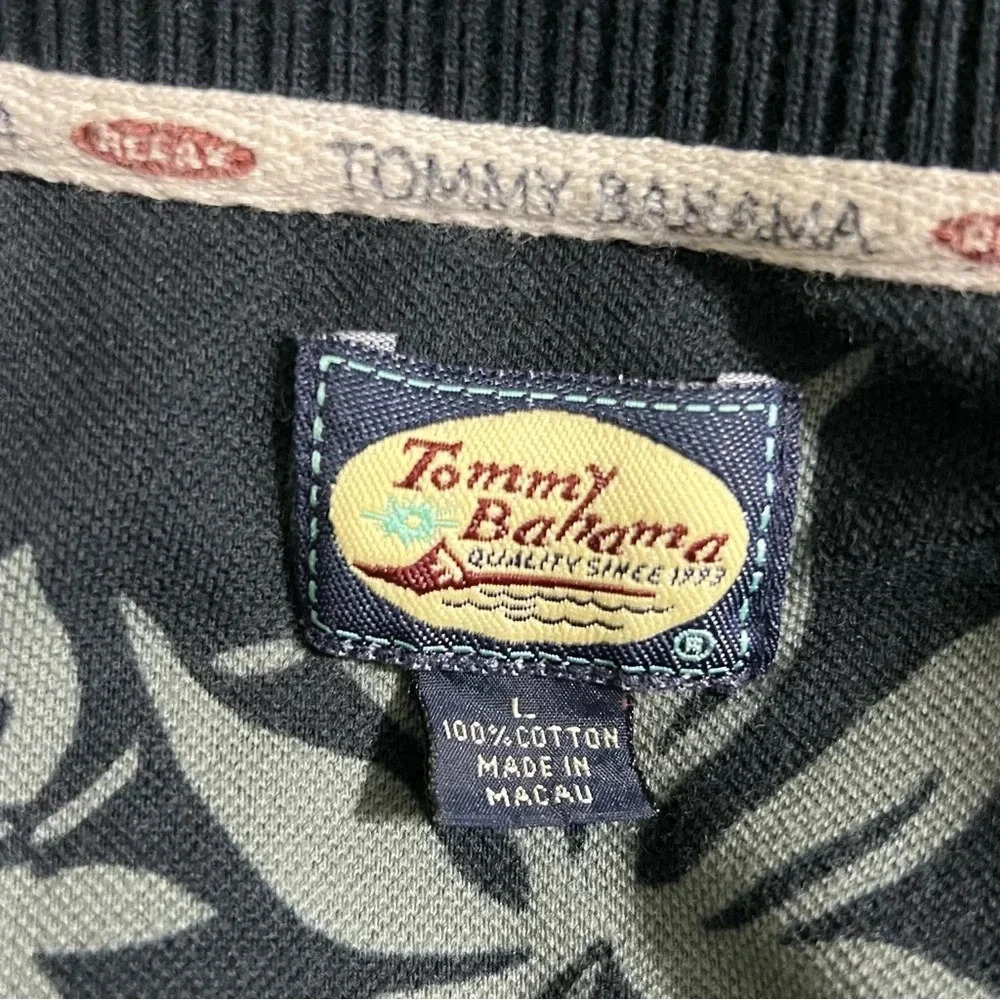 Tommy Bahama Vintage 90s Mens Original Polo Short Sleeve Shirt Floral Cruise - Picture 5 of 8